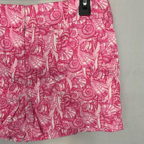 Vineyard Vines Women's Pink Seashell Print Chino Shorts Size 6 - Picture 2 of 8